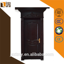 Continued hot solid wood frame solid wooden composite door